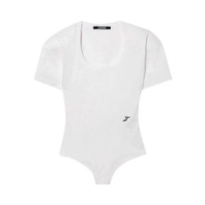 Боди Jacquemus Le Body Ovalo Bodysuit, White