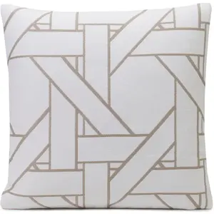 Наволочка Lombok Gözze, серо-коричневый/белый