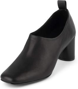 Женские ботильоны YDN на высоком массивном каблуке с квадратным носком, без застежки, короткие ботинки, осень-зима, для офиса, повседневная и официальная обувь, Black