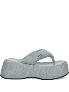 Шлепанцы из денима Miss Sixty, синий