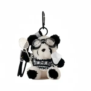 Плюшевый кулон панда для бадминтона высотой 10 см LALABABY, синий