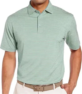 Мужская полосатая футболка-поло с коротким рукавом и тремя пуговицами, свободный крой Aosufei