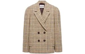 Деловой костюм женский коричневый Miu Miu