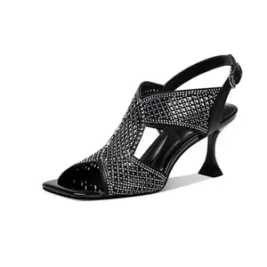 JESSICA SOPHIA Женские сандалии на одной застежке черные, цвет Black