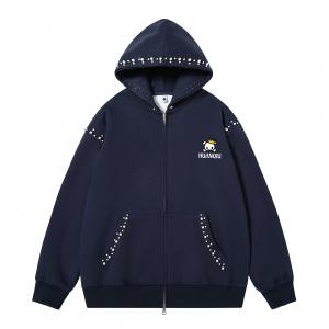 Толстовка Unisex Hooded Moderate Cardigan HUANQIU, темно-синий