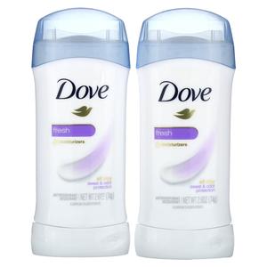 Дезодорант-антиперспирант Dove Solid Fresh, 2 упаковки по 74 г