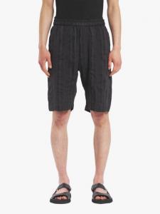 Cana Linen Cotton полосатые джоггеры-шорты Barena, Grafite