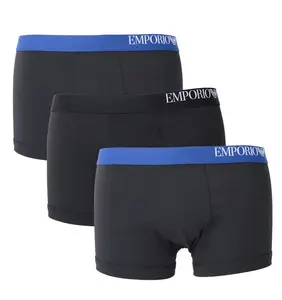 Набор боксеров из 3 мужских шорт Emporio Armani, черный