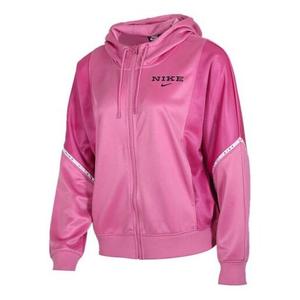 Куртка спортивная с принтом логотипа куртка с капюшоном пальто Nike, розовый