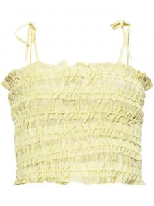 Топ с оборками Tory Burch, желтый