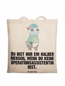 Сумка для переноски Mr & Mrs Panda Operationsassistentin Herz, кремовый