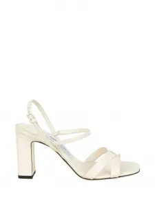 Босоножки на блочном каблуке Elsy Jimmy Choo, бежевый