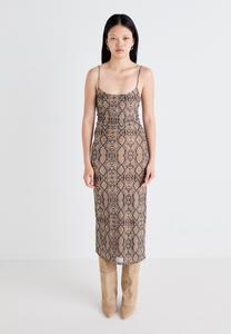 Платье Gina Tricot MIDI DRESS, Snake/Beige