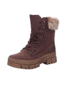 Коричневые ботинки на шнуровке rieker