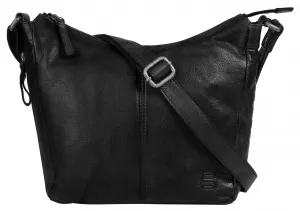 Сумка через плечо Spikes & Sparrow, натуральная кожа, черный