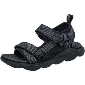 Сандалии детские, подростковые, с противоскользящей амортизацией, износостойкие, дышащие, с низким верхом SUPEREDGE, черный/серый