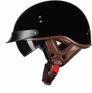 Мотоциклетный шлем, полушлем, ретро-полушлем, одобренный ECE, реактивный шлем, шлем для мопеда, шлем для скутера, шлем для мопеда, шлем для мопеда, встроенные очки XELLOM, 8