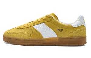 Kappa Кроссовки Vintage Collection Back to Back Anti Slip Wear Resistant Low Top Skateboard Shoes Unisex Yellow White