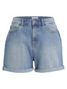 TEESHOPPEN Джинсовые шорты Slim fit в светло-голубом цвете