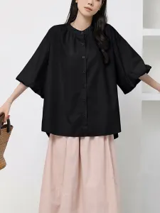 Топ, сшитый на заказ, блузки Doux Belle, цвет Black