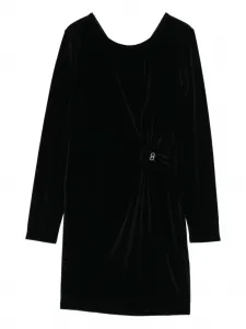 Бархатное платье с узлом LIU JO, черный