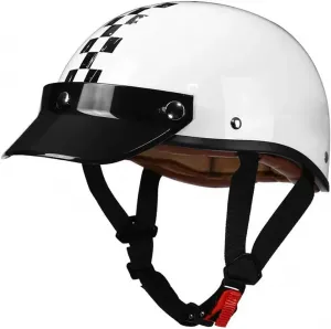 Мотоциклетные полушлемы, шлем для мотоцикла в стиле «джет», немецкий ретро-шлем, полулицевой шлем, шлем для мопеда, мужской и женский открытый шлем, одобрен ECE и DOT WPXXXW, 2