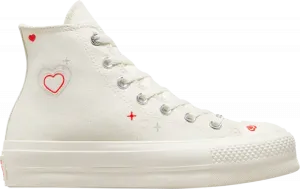 Кроссовки Wmns Chuck Taylor All Star Lift Platform High 'Y2K Heart', кремовый