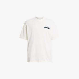 Футболка Redact с вышитым узором из органического хлопка Allsaints, белый