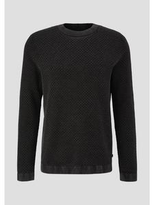 Вязаный свитер в цвете 9999_черный QS