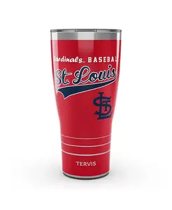 Стакан St. Louis Cardinals из нержавеющей стали, винтажный, на 30 унций Tervis Tumbler, red