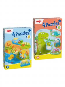 HABA Игра 'Puzzle-Set mit Holzfiguren', мультиколор