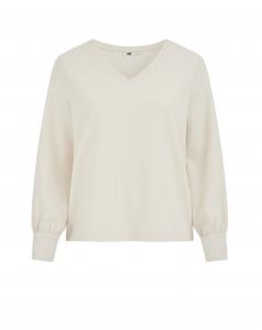 WE Fashion Свитер в натуральном белом цвете