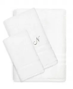 Набор из 3 банных полотенец Denzi из турецкого хлопка с индивидуальным дизайном Linum Home, N