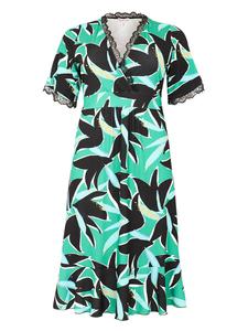 Платье Yoek  LACE, зеленый