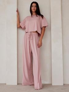 Облачные узкие брюки Bumpsuit, dusty rose