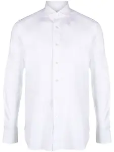 Рубашка с косым воротником Xacus, белый