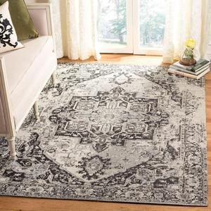 Ковер SAFAVIEH, 122 x 183 см, Classic Vintage Collection, Anthracite, медальонный дистресс-дизайн, без ворсоотделения и простой в уходе, идеален для помещений с высокой проходимостью: прихожая, гостиная, спальня (CLV111H)