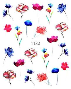 Водные наклейки для ногтей - №1182, Raisin