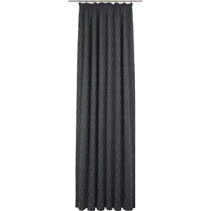 Штора Indian Cortezada с воланом, 1 шт., из 100% органического хлопка Adam, темно-синий