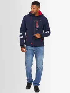 Куртка из софтшелла Arctic Seven "ASColori", уличная куртка со съемным капюшоном, синий