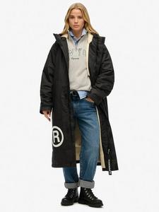 Ветровка-халат для переодевания Superdry, Black/White