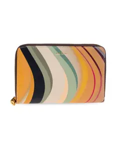 Кожаный кошелек с принтом логотипа Paul Smith, мультиколор