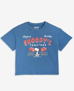 Футболка с коротким рукавом Peanuts Snoopy's Tomatoes для девочек 4-8 лет Grayson Threads Kids, The Label, Blue