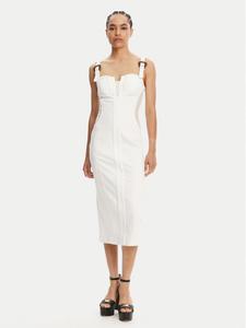 Коктейльное платье slim fit 78HAO951 Versace Jeans Couture, белый