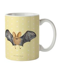 Детская кружка с крыльями летучей мыши, без слов, пастельно-желтого цвета Mr. & Mrs. Panda