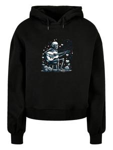 Толстовка F4NT4STIC Romantic Skeleton Playing Guitar: Music & Love, Black