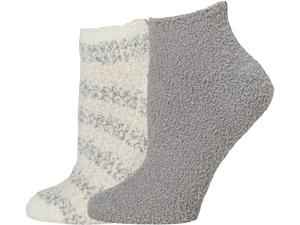 Носки Barefoot Dreams Cozychic Heathered Stripe Ankle Sock Set, цвет Dove Gray Multi