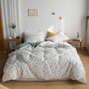 YUSIWOAL Комплект постельного белья Chic Floral Printed из мягкого хлопка Color 2