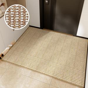 Budis Ковер 50х80 см для прихожей в японском стиле, из сизаля и льна, противоскользящий, для удаления грязи и песка