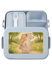 Mr. & Mrs. Panda Ланчбокс Papa Bear с оригинальным дизайном, выполненный в пастельно-голубом цвете